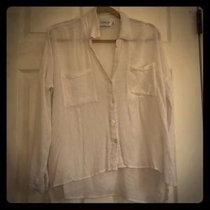 Gypsy Warrior linen relaxed button down